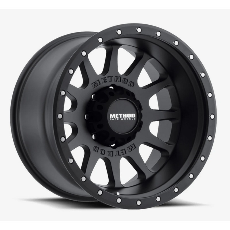 Method MR605 NV 20×12 -52mm Offset 8×180 124.1mm CB Matte Black Wheel