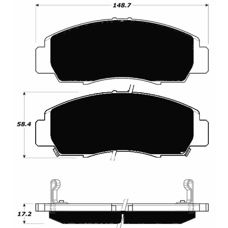 Porterfield Brake Pads for 2008 ACURA TL