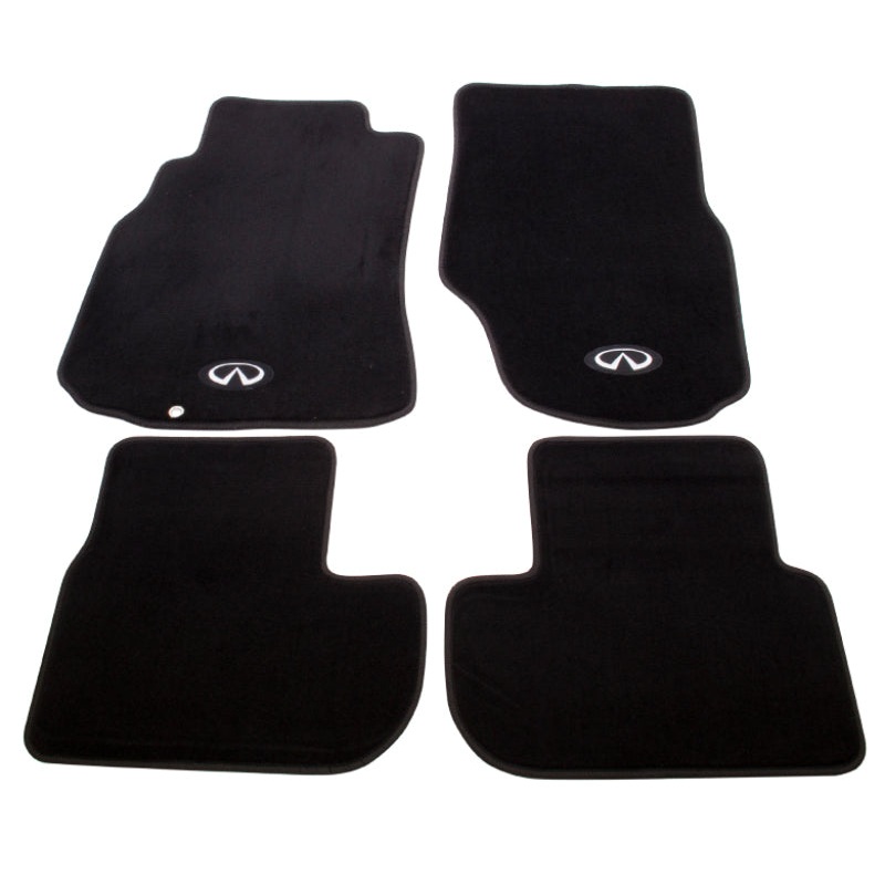 NRG Floor Mats – 03-06 G35 (Infiniti Emblem Logo) – 4pc.