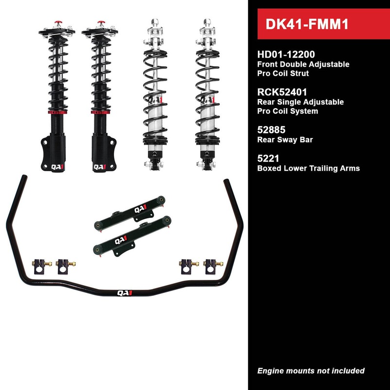 QA1 DK41-FMM1 DK41-FMM1 Level 1 Full Vehicle Drag Kit 79-86 Mustang W/ Shocks
