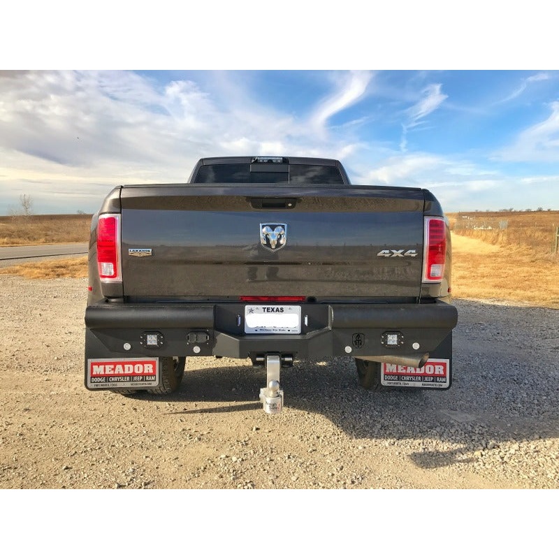 Road Armor 10-18 Dodge 2500 Vaquero Rear Non-Winch Bumper – Tex Blk