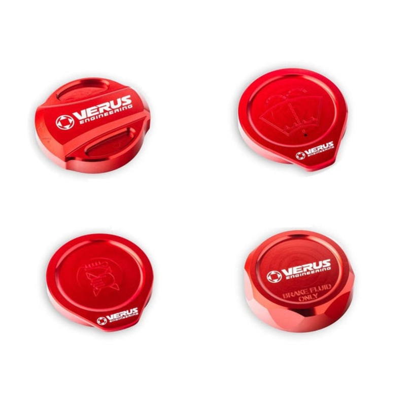 Verus Engineering [22-223 BRZ/GR86] Engine Bay Cap Cover Kit – Red | A0435A-RED-RLA