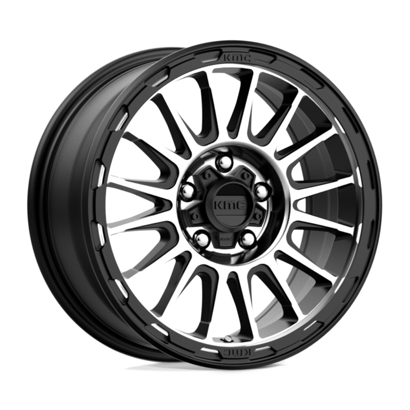 KMC Wheels KM542 Impact 17″ 8×165.1 Satin Black Machined