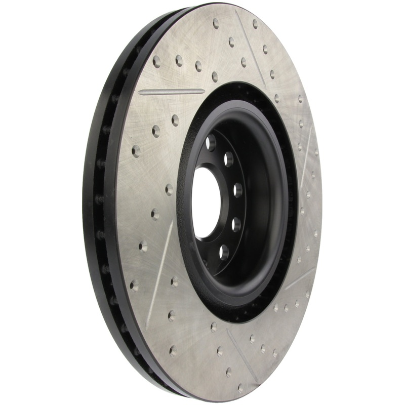 StopTech 09 VW Passat CC / 06-09 Passat Slotted & Drilled Right Front Rotor