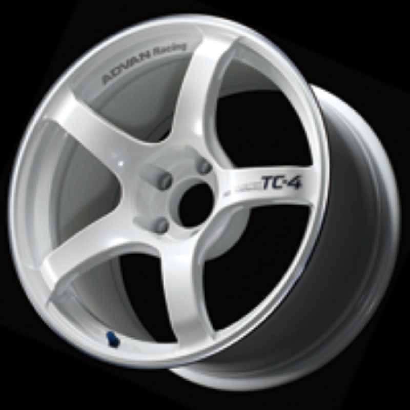 Advan TC4 16×5.5 +45 4-100 Racing White Metallic & Ring Wheel