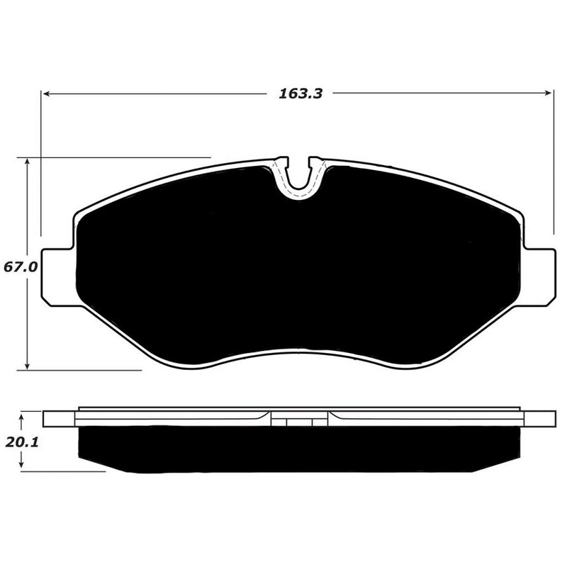 Porterfield Brake Pads for 2013 FREIGHTLINER SPRINTER 2500