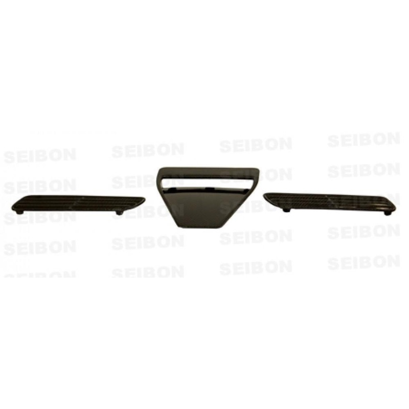 Seibon OEM-Style Carbon Fiber Hood Scoop | 2008-2015 Mitsubishi Evolution X (HDS0809MITEVOX-OE)