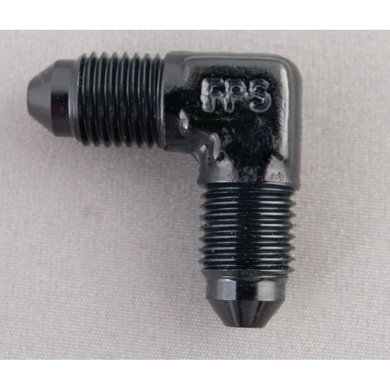 Fragola -8AN x 90 Degree Union Fitting – Black