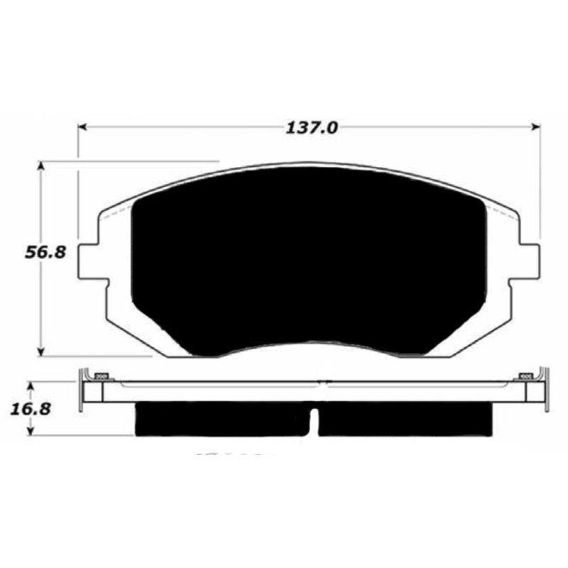 Porterfield Brake Pads for 2003 SUBARU OUTBACK