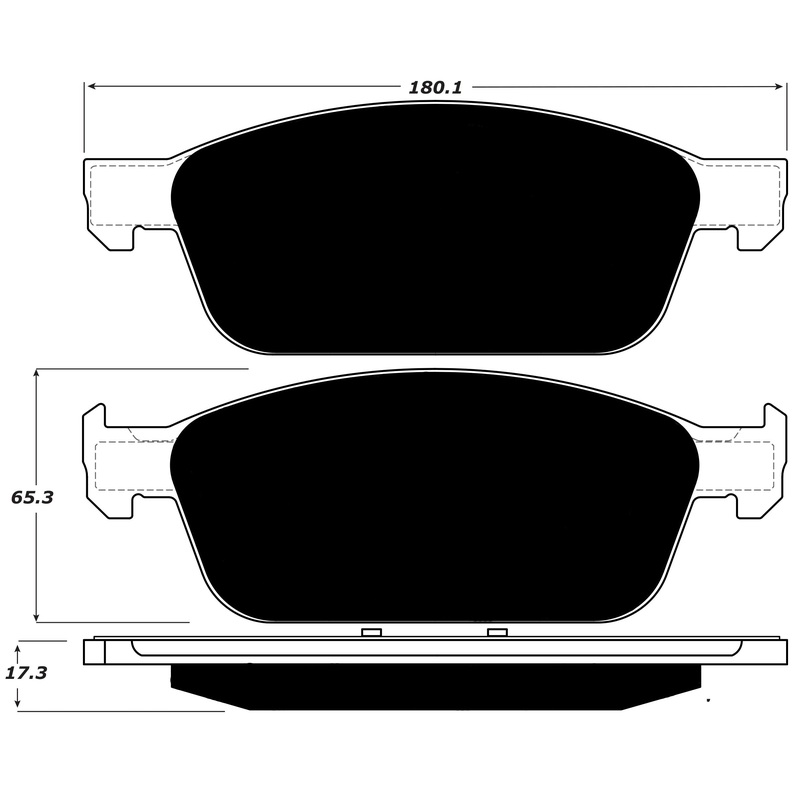 Porterfield Brake Pads for 2014 FORD TRANSIT CONNECT