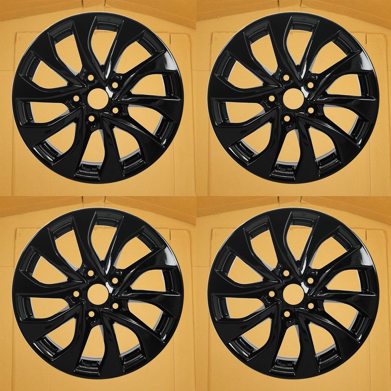 For Nissan Sentra OEM Design Wheel 16″ 2016-2019 16X6.5 GLOSS BLACK Set of 4 Replacement Rim