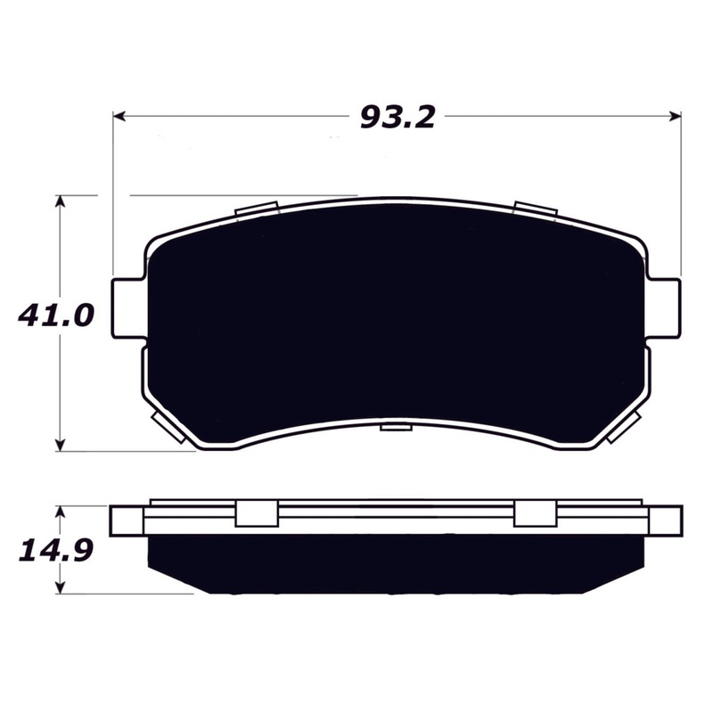 Porterfield Brake Pads for 2009 HYUNDAI ELANTRA Touring