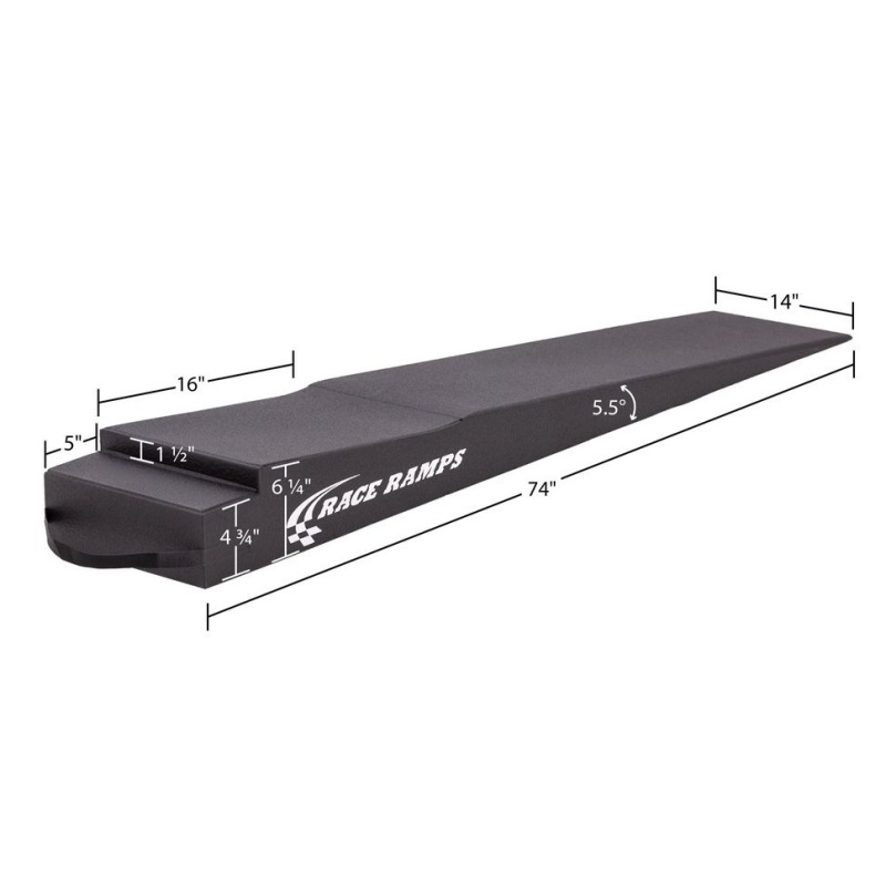 Race Ramps 7in. Trailer Ramp w/ Flap Cut-Out – 5.5 Degree Approach Angle