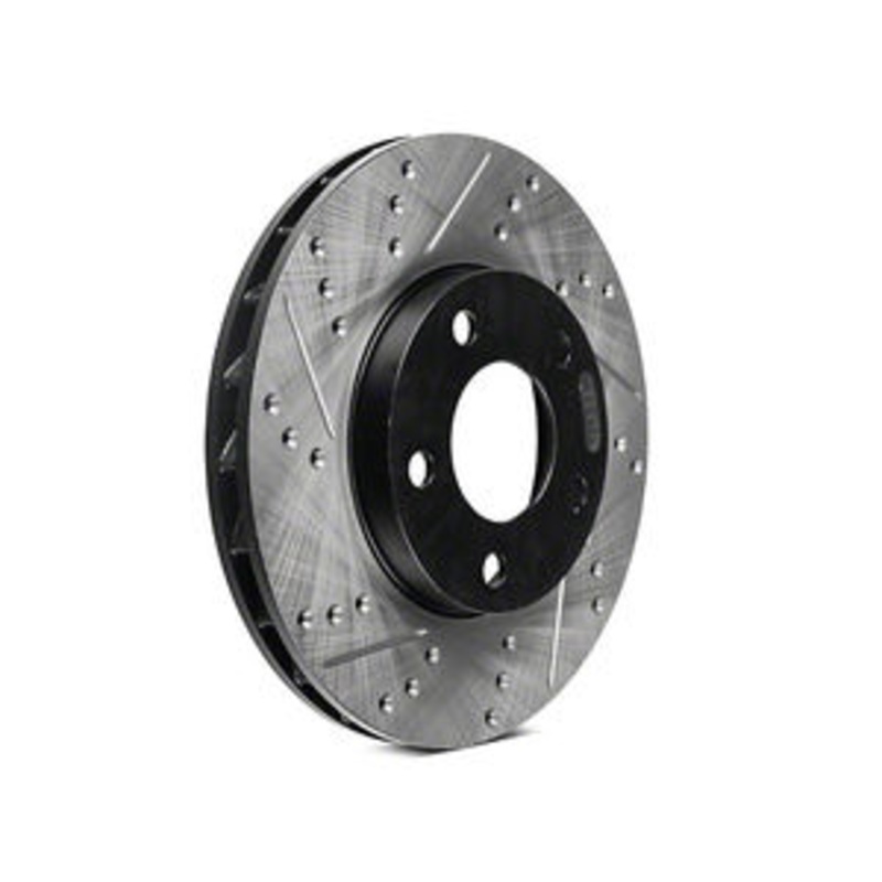 StopTech 94-04 Ford Mustang GT Base Drilled & Slotted Street Brake Kit w/o Brake Lines Front & Rear