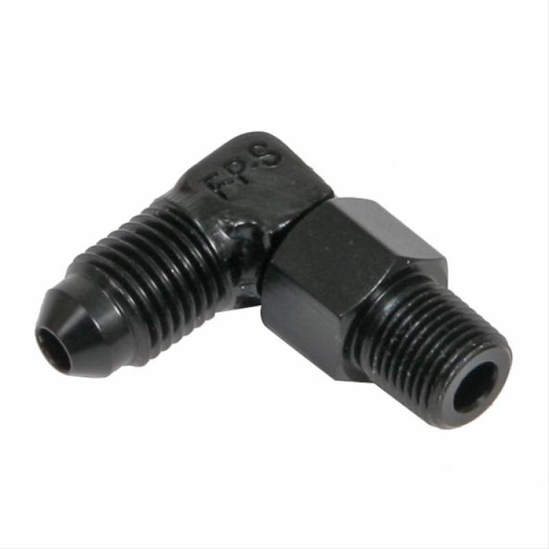 Fragola -12AN x 1/2 NPT 90 Degree Swivel – Black