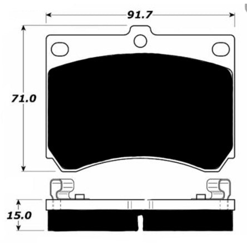 Porterfield Brake Pads for 1997 MERCURY TRACER R/Discs