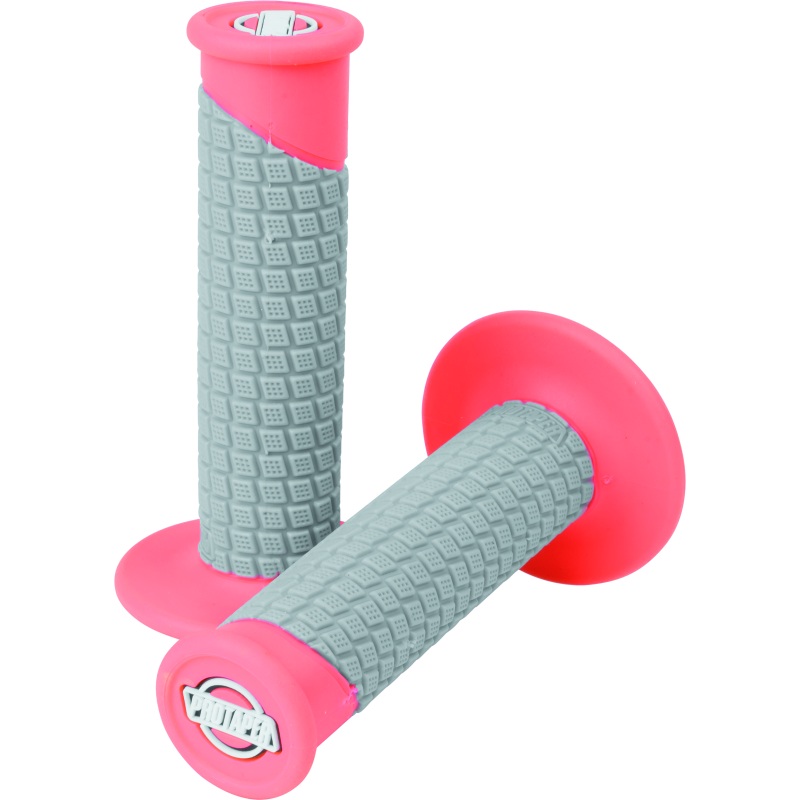 ProTaper Clamp-On Pillow Top Grips – Neon Red/Gray