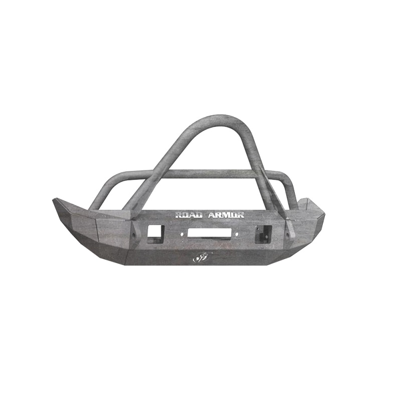 Road Armor 18-20 Jeep Wrangler JL Stealth Front Winch Bumper w/Stinger Guard Mid Width – Raw