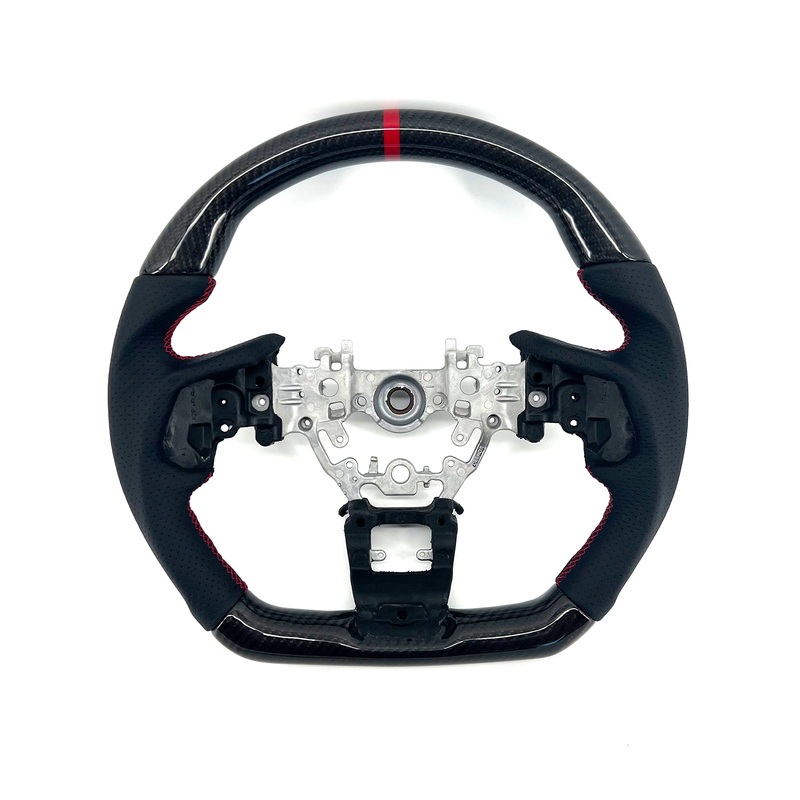 RSI CS Style Steering Wheel Carbon Fiber and Leather – 2022+ WRX