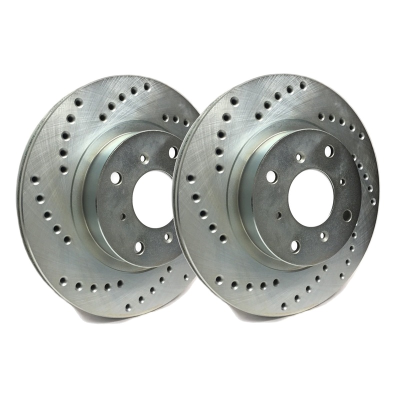SP Performance Cross Drilled Zinc Rear Rotors (Pair) Subaru WRX (non eyesight) 2015-2018