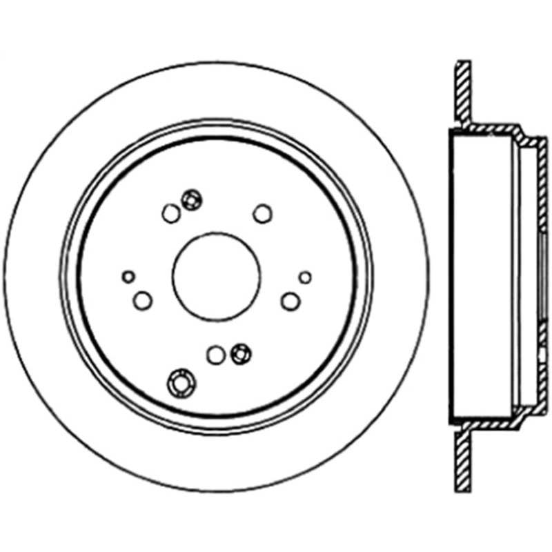 Stoptech 05-10 Honda Odyssey Rear Cryo Rotor