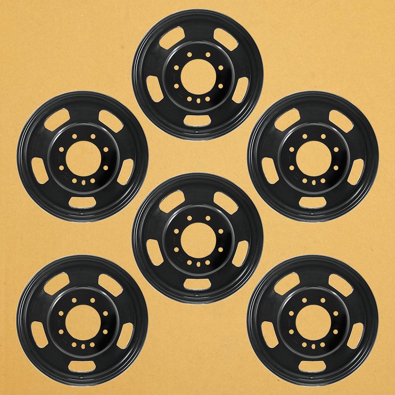 17″ 17×6 Set of 6 Brand New Dually Wheel For 2003-2018 Dodge Ram 3500 SUPER DUTY DRW OEM Design Replacement Rim
