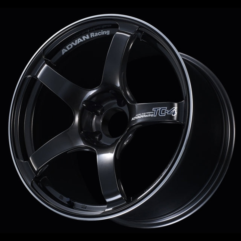 Advan TC-4 Wheel – 18×9.5 +12 | 5×114.3 | Black Gun Metallic & Ring