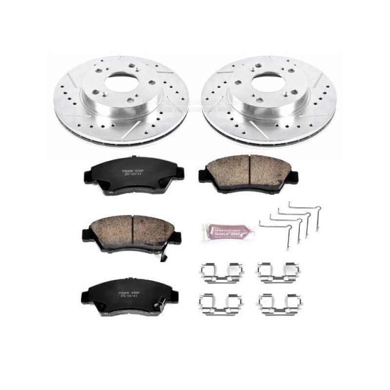 Power Stop Front Z23 Evolution Sport Brake Kit Honda Civic 2006-2011 | K2389