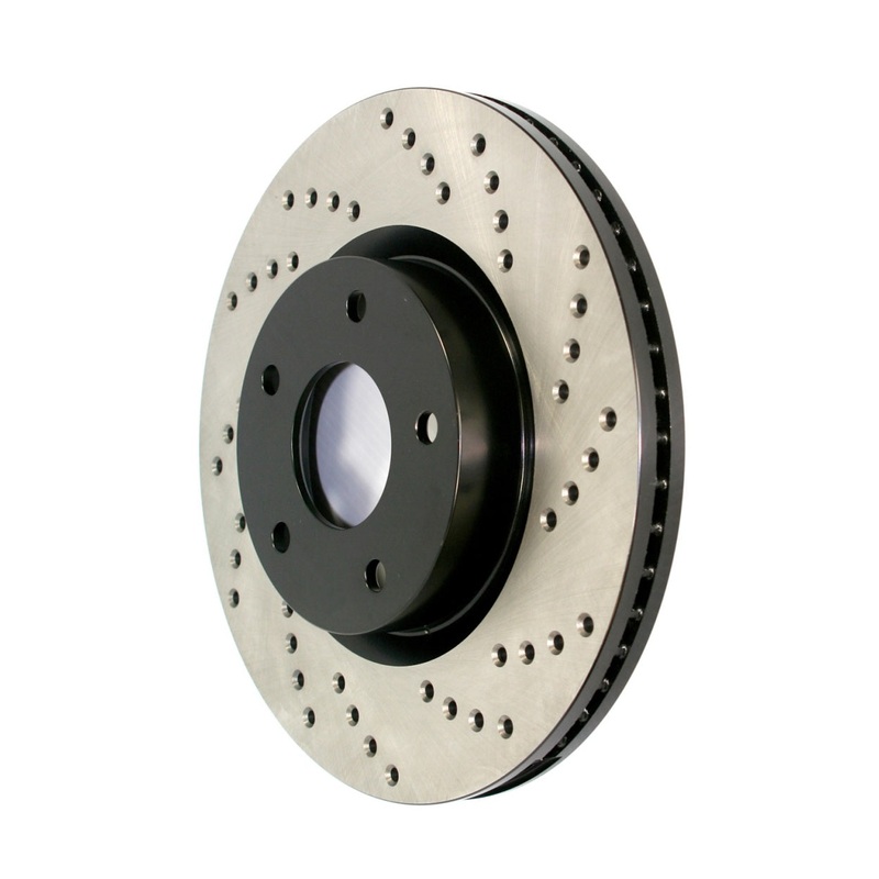 StopTech 05-09 Land Rover LR3 / 06-09 Land Rover Range Rover Sport Drilled Left Front Cryo Rotor
