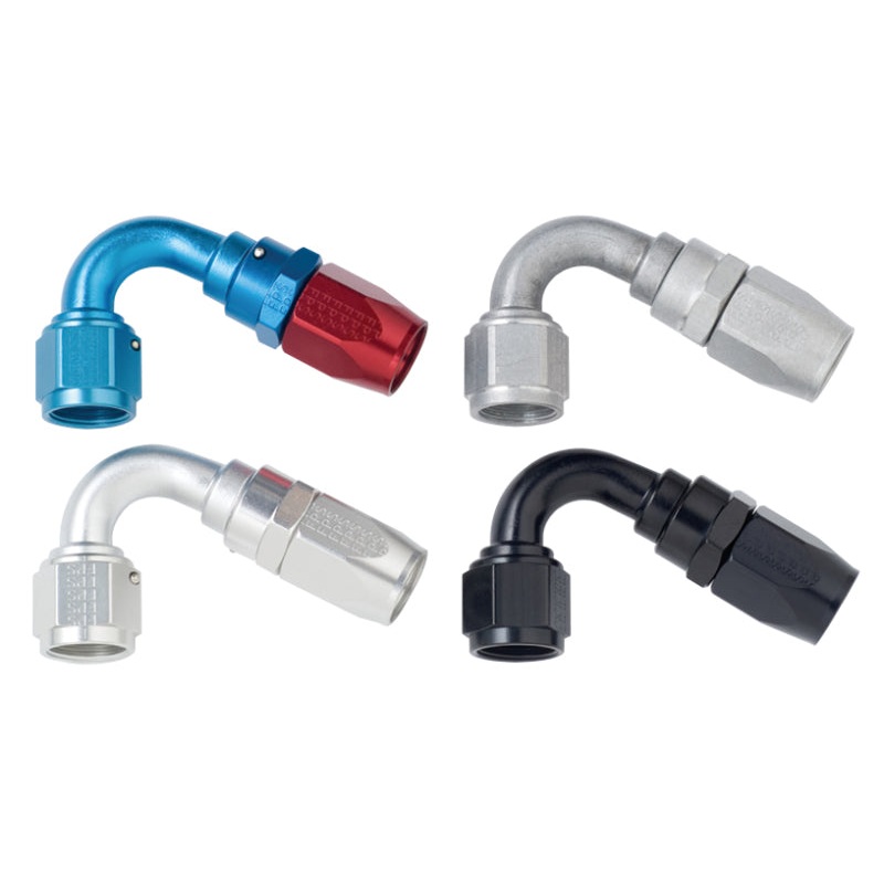 Fragola -6AN x 120 Degree Power Flow Hose End – Black