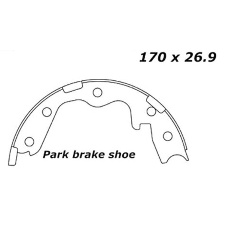 Porterfield Brake Shoes for 1996 NISSAN 300ZX Turbo