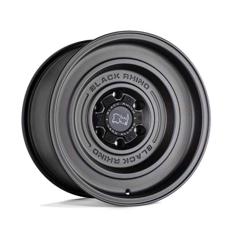 17×9.5 Black Rhino Solid Matte Gun Black