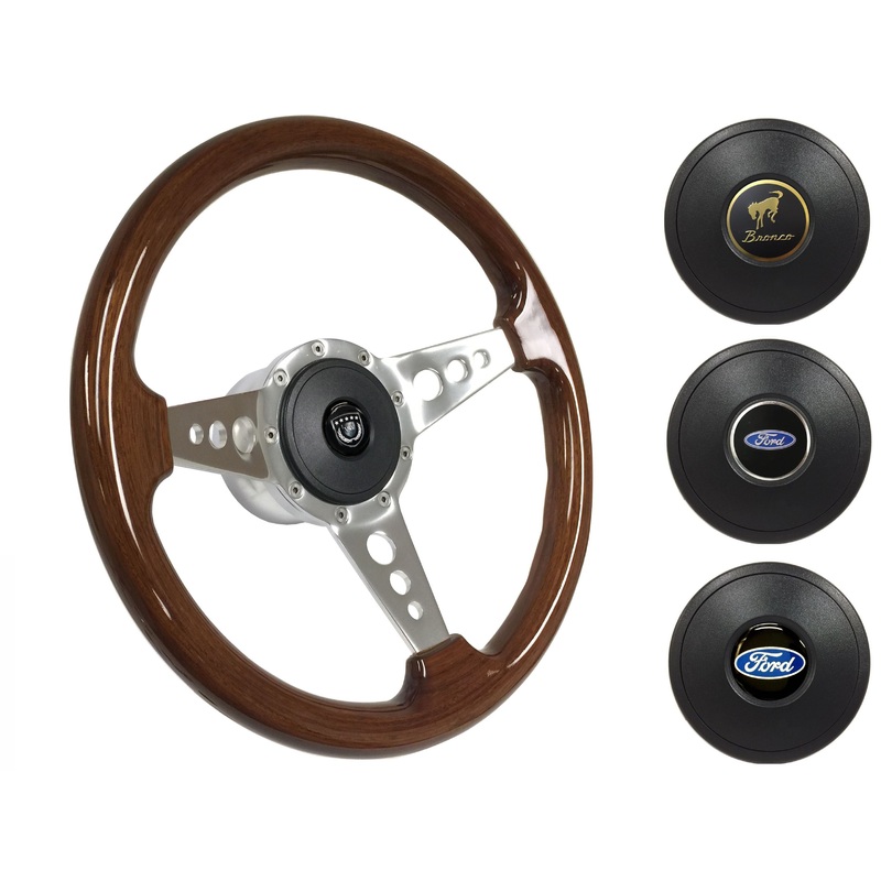 1975-77 Ford Bronco Steering Wheel Kit | Mahogany Wood | ST3076