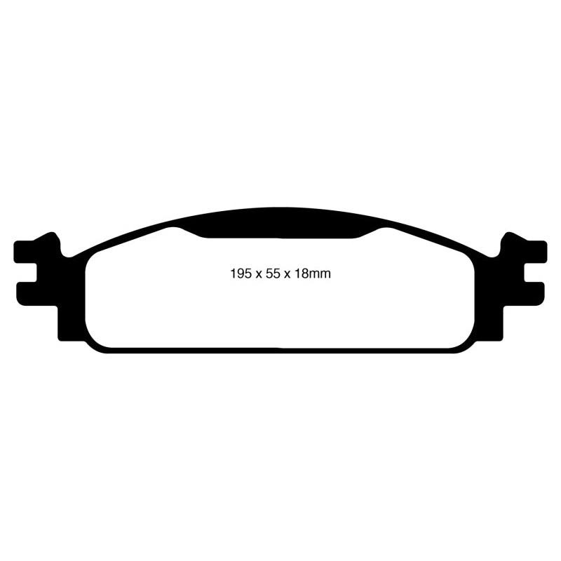 EBC 08-10 Ford Flex 3.5 Greenstuff Front Brake Pads