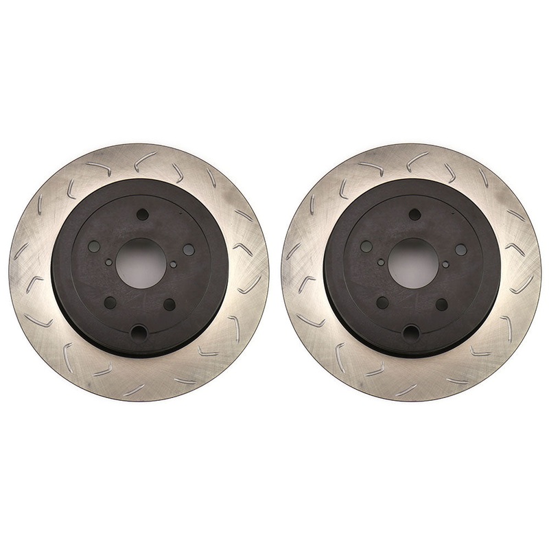 FactionFab Slotted Rear Brake Rotors – 2008-2017 STI