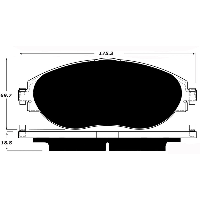 Porterfield Brake Pads for 2015 VOLKSWAGEN GOLF R