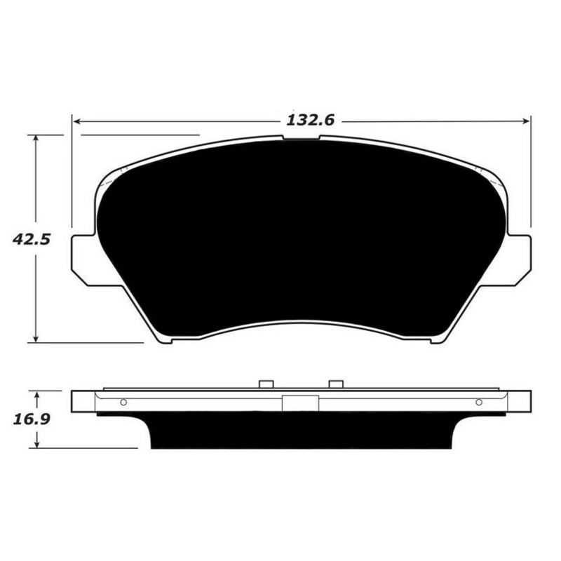 Porterfield Brake Pads for 2016 HYUNDAI VELOSTER-Non Turbo