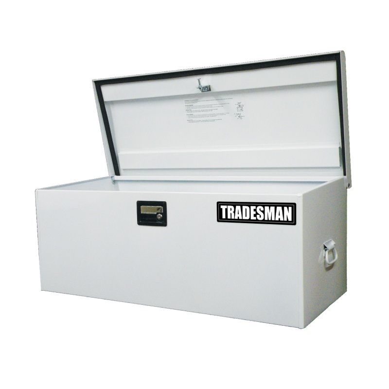 Tradesman Steel Job Site Box/Chest (Light Duty/Large) (42.75in.) – White