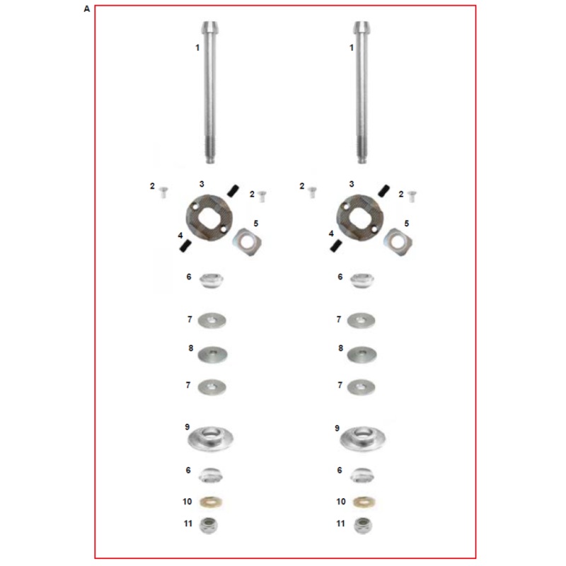 11. AFN.00128 CRG Kart M8 Tall Locking Nut
