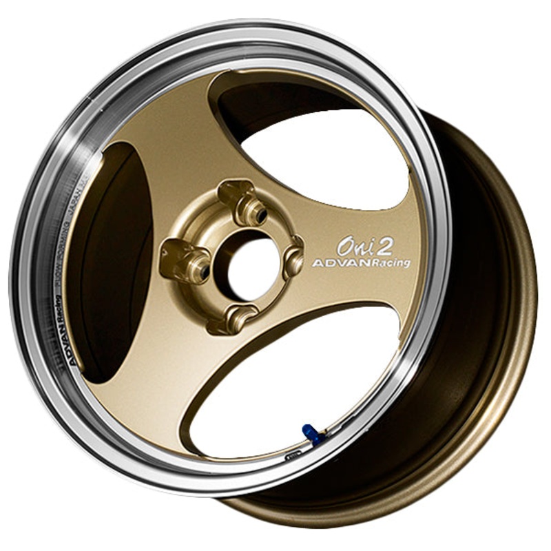 Advan Oni2 Wheel – 15×7.0 +42 | 4×100 | Machining & Champagne Gold