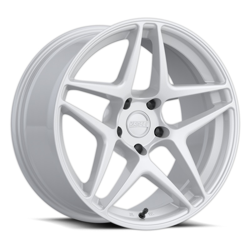 Kansei K15W Astro 18x9in / 5×114.3 BP / 22mm Offset / 73.1mm Bore – Gloss White Wheel