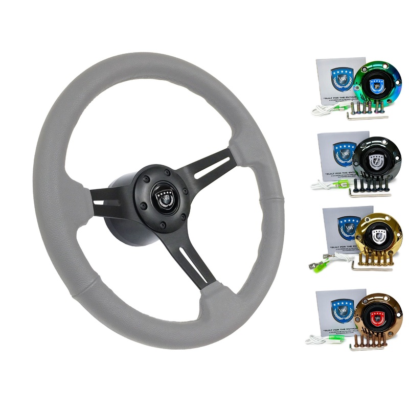 Lamborghini Gallardo Steering Wheel Kit | Grey Leather | ST3060GRY