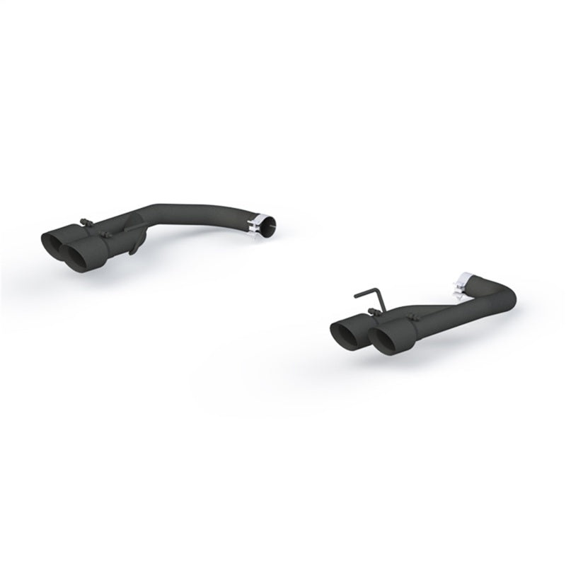 MBRP 18-20 Ford Mustang GT 2.5in Black Coated Non Active Dual Axle Back Exhaust – 4in Dual Wall Tips