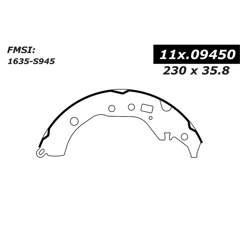 Porterfield Brake Shoes for 2018 TOYOTA COROLLA Sedan(Rear Drum)