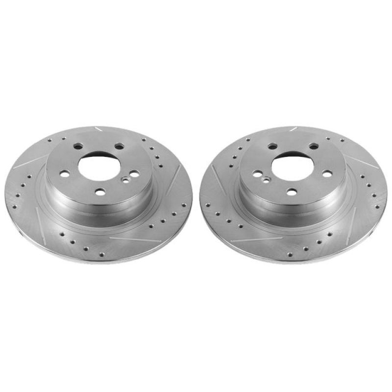 PowerStop Power Stop 12-16 Mercedes-Benz C250 Rear Evolution Drilled & Slotted Rotors – Pair