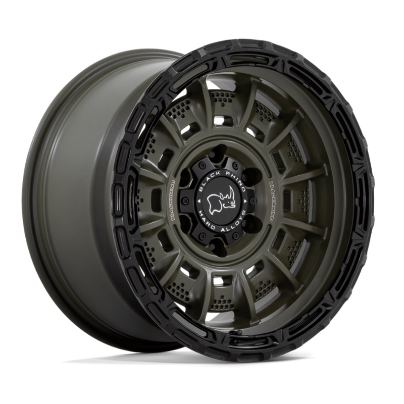 20×10 Black Rhino Legion Olive Drab Green w/ Black Lip