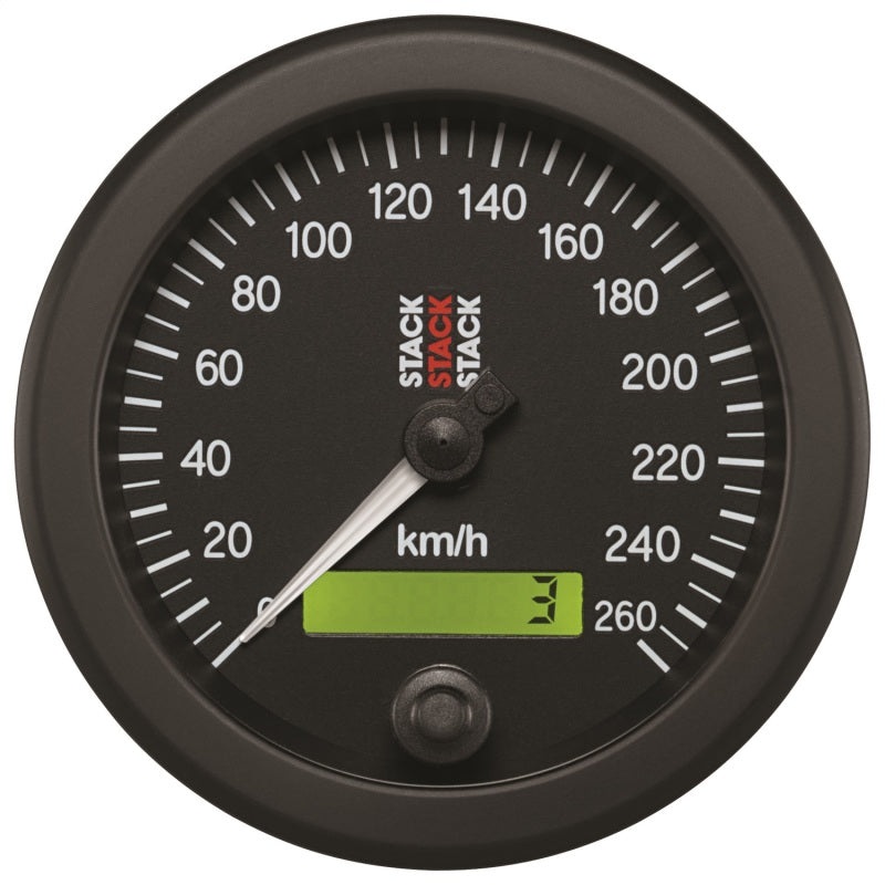 Autometer Stack 88mm 0-260 KM/H Electronic Speedometer – Black