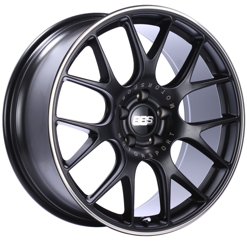 BBS CH-R 20×9.5 5×114.3 ET40 CB66 Satin Black Polished Rim Protector Wheel