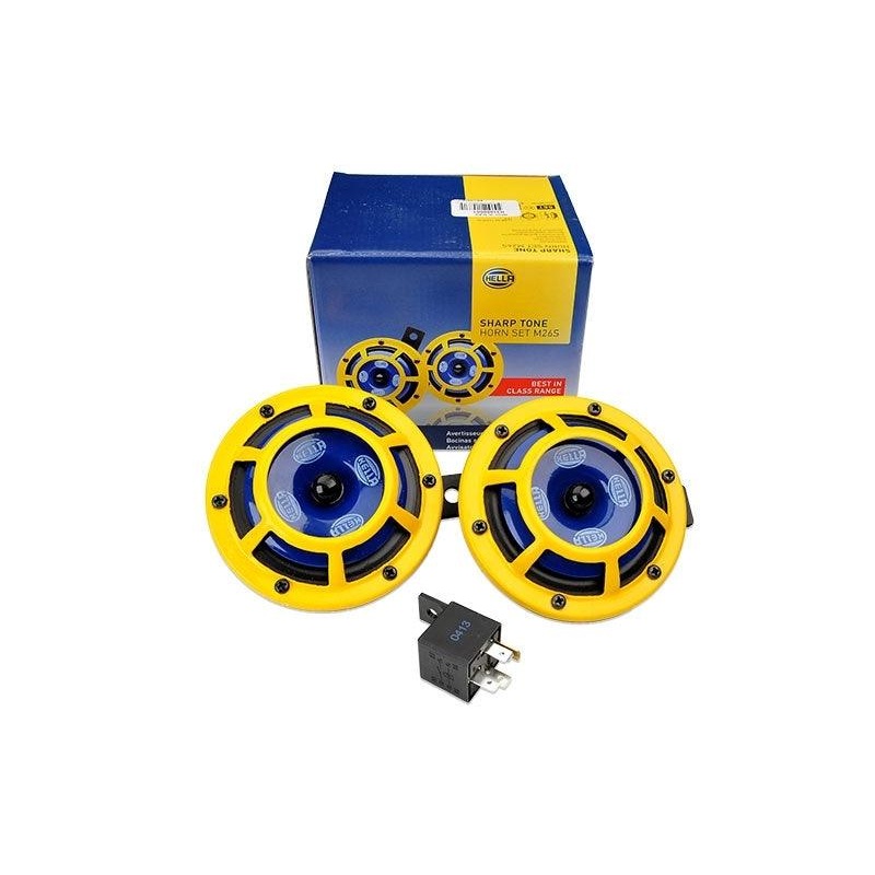 Hella Sharptone Horn Kit 12V 415/350Hz Yellow (3BB922000731 = H31000001) (Min Qty 360)