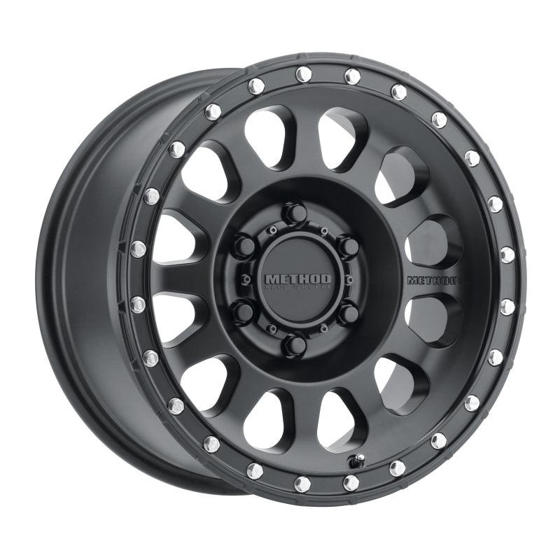 Method MR315 18×9 +18mm Offset 6×5.5 106.25mm CB Matte Black Wheel